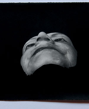 Broomberg & Chanarin, "Spirit Is A Bone: An Elegant Woman." Lampblack carbon transfer print, 11x14 inches. Published by The ƒ/Ø Project, 2018.