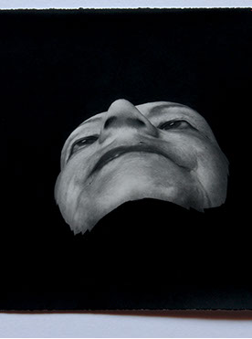 Broomberg & Chanarin, "Spirit Is A Bone: An Elegant Woman." Lampblack carbon transfer print, 11x14 inches. Published by The ƒ/Ø Project, 2018.