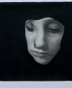 Broomberg & Chanarin, "Spirit Is A Bone: The Painter's Wife." Lampblack carbon transfer print, 11x14 inches. Published by The ƒ/Ø Project, 2018.