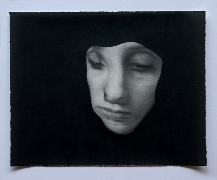 Broomberg & Chanarin, "Spirit Is A Bone: The Painter's Wife." Lampblack carbon transfer print, 11x14 inches. Published by The ƒ/Ø Project, 2018.