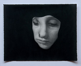 Broomberg & Chanarin, "Spirit Is A Bone: The Painter's Wife." Lampblack carbon transfer print, 11x14 inches. Published by The ƒ/Ø Project, 2018.