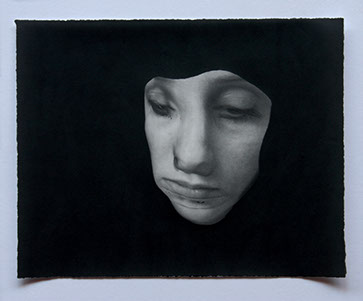 Broomberg & Chanarin, "Spirit Is A Bone: The Painter's Wife." Lampblack carbon transfer print, 11x14 inches. Published by The ƒ/Ø Project, 2018.