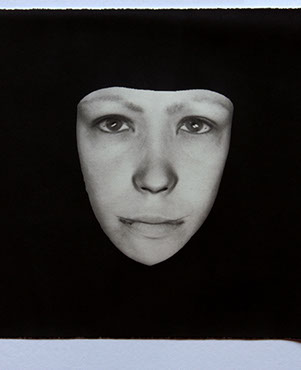 Broomberg & Chanarin, "Woman of Progressive Intellect." Lampblack carbon transfer print, 11x14 inches. Published by The ƒ/Ø Project, 2018.