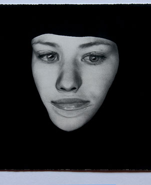 Broomberg & Chanarin, "Spirit Is A Bone: The Widow." Lampblack carbon transfer print, 11x14 inches. Published by The ƒ/Ø Project, 2018.