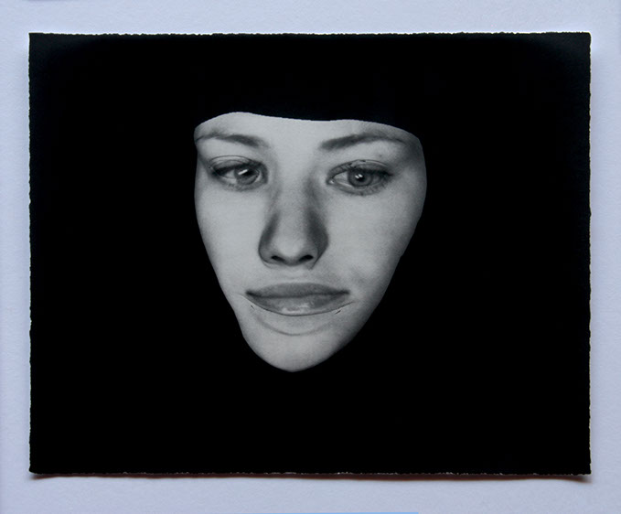 Broomberg & Chanarin, "Spirit Is A Bone: The Widow." Lampblack carbon transfer print, 11x14 inches. Published by The ƒ/Ø Project, 2018.