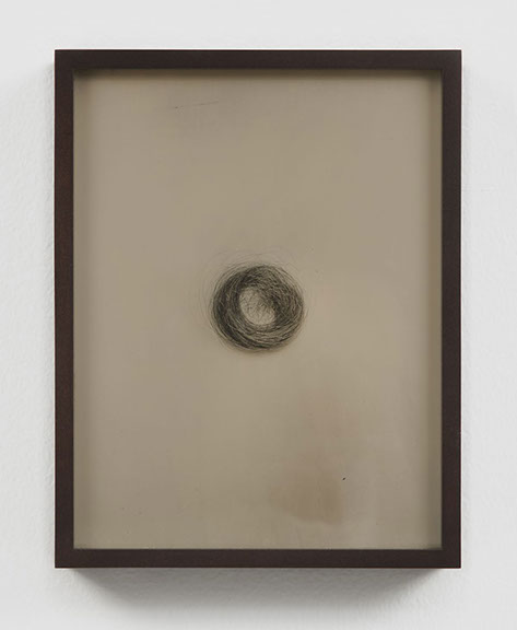 Spencer Finch, "Red (Lock of Emily Dickinson's Hair)." Ambrotype, 6.5 x 8.5 inches, framed. Published by The ƒ/Ø Project, 2018.