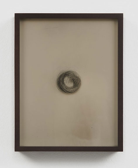 Spencer Finch, "Red (Lock of Emily Dickinson's Hair)." Ambrotype, 6.5 x 8.5 inches, framed. Published by The ƒ/Ø Project, 2018.