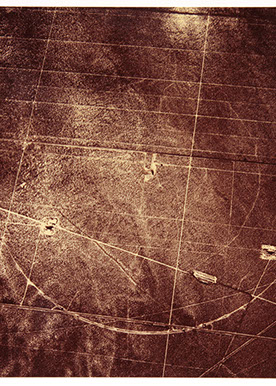 David Maisel portfolio, "Proving Ground," albumen print, 6 of 9, 2017.