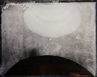 Michelle Stuart, "Night Over Alice Springs (detail)," 9 ambrotypes, panel C1, 8x10 inches each. Published by The ƒ/Ø Project, 2018.