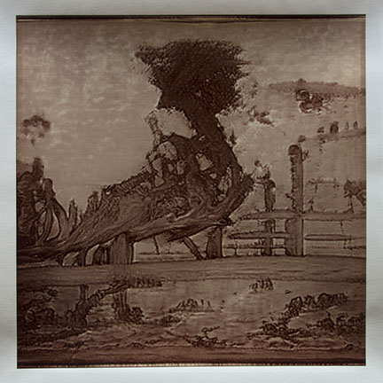 Matthew Ritchie, "Generation I" unique albumen print, 16x16 inches on 20x24 inch sheet. Published by The ƒ/Ø Project, 2022.