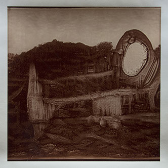 Matthew Ritchie, "Generation IV" unique albumen print, 16x16 inches on 20x24 inch sheet. Published by The ƒ/Ø Project, 2022.