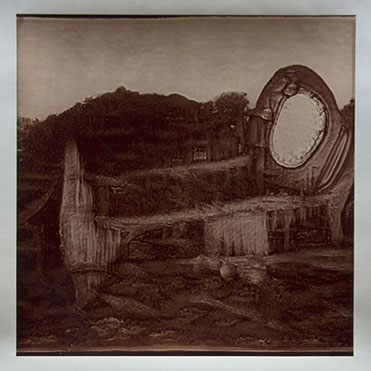 Matthew Ritchie, "Generation IV" unique albumen print, 16x16 inches on 20x24 inch sheet. Published by The ƒ/Ø Project, 2022.