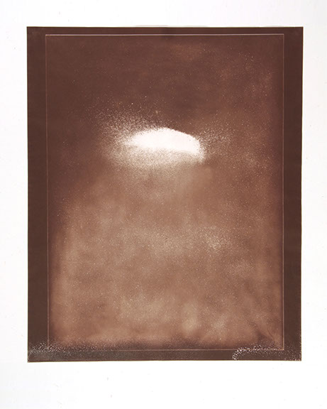 Alyson Shotz, "The Universe in a Grain of Salt #1,"salt print photogram, 14x17 inches. Published by The ƒ/Ø Project, 2019