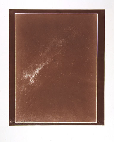 Alyson Shotz, "The Universe in a Grain of Salt #4,"salt print photogram, 14x17 inches. Published by The ƒ/Ø Project, 2019